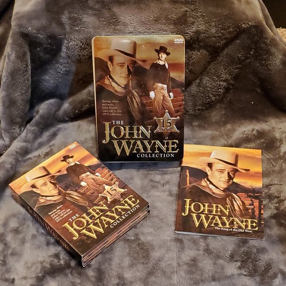 Other | John Wayne 15film Western Collection Dvd With Collectors Tin ...